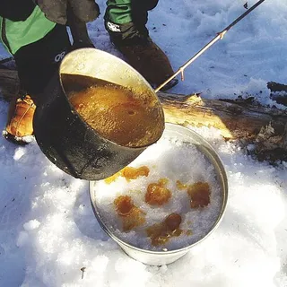 Maple taffy